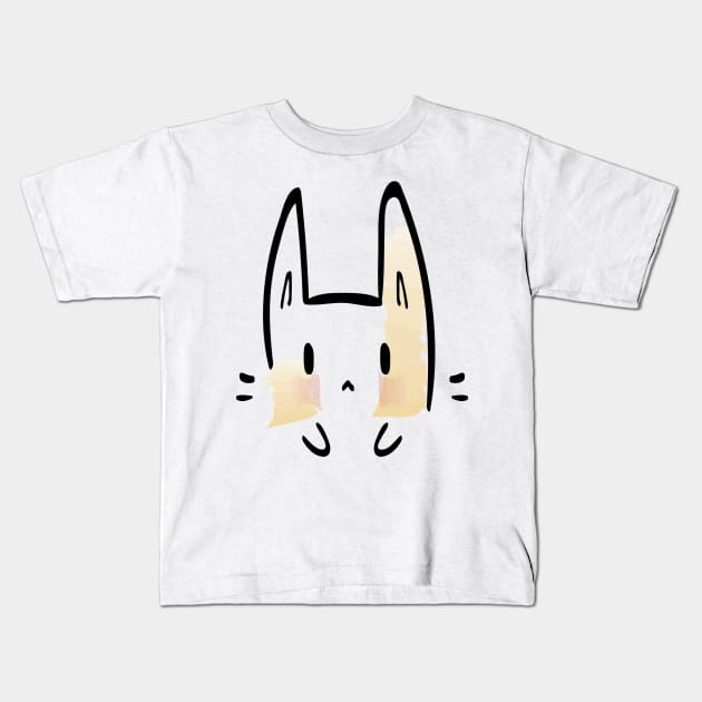 Cute Bunny Pattern Kids T-Shirt by Nikamii